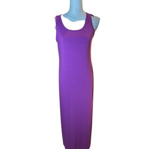 J Jill Purple Sleeveless Stretch Maxi Dress 🆕